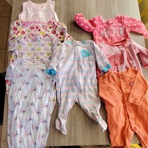 3 for $20!!!! Lot of 8 0-3 month sleepers